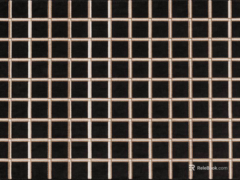 Dark brown plaid textured rug texture