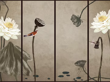 Plant painting texture (ID:ffaeg88236)