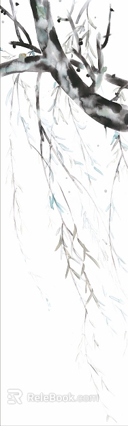 Plant painting texture