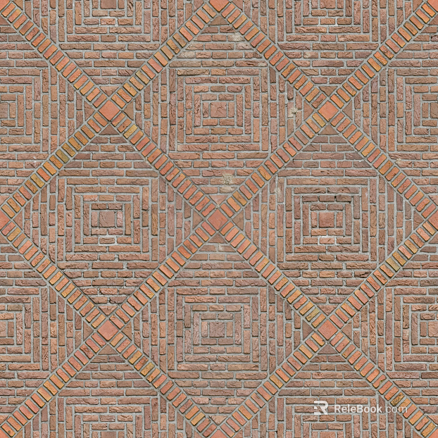 Color brick texture