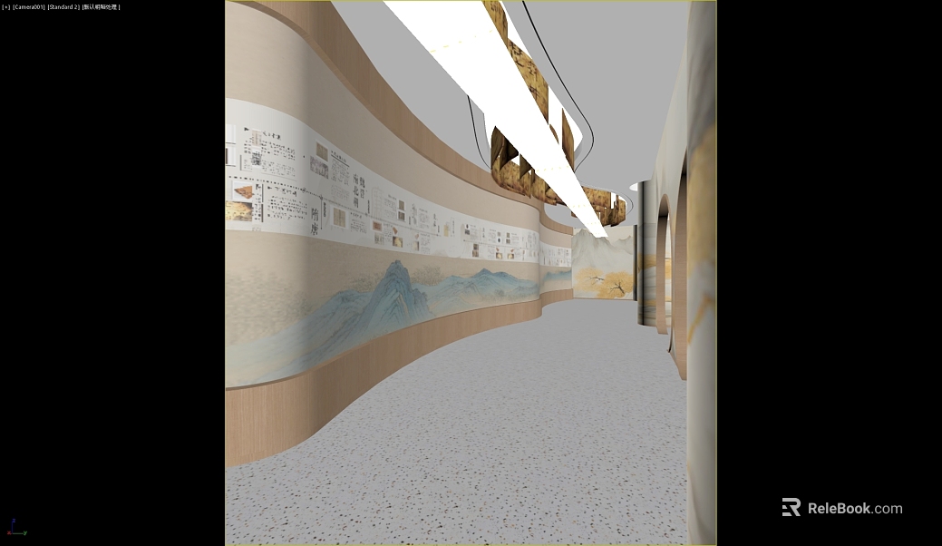 New Chinese Terrazzo Exhibition Hall Floor texture
