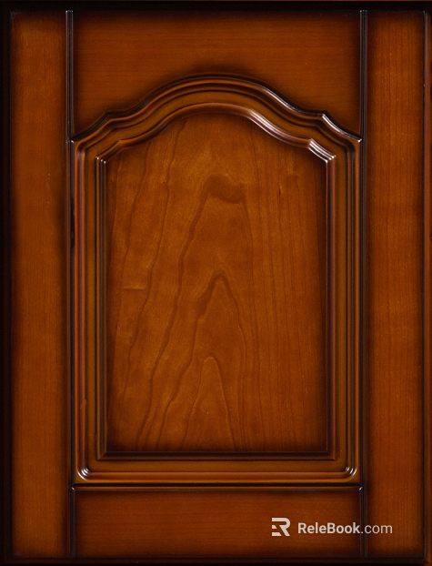 Wood carved log color cabinet door texture