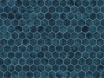 Hexagonal Brick Blue Hexagonal Brick Seamless texture (ID:ffaag07740)