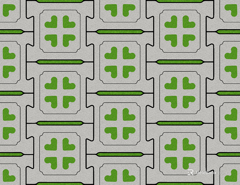 Slope protection embankment dam grass-planting brick grass brick texture