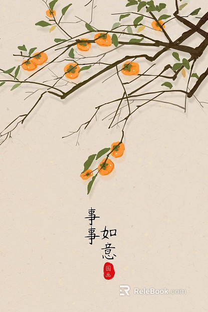 Plant painting texture