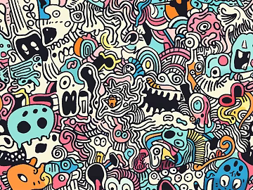 Patterned wall fabric, patterned wallpaper, cartoon wallpaper, cartoon wall fabric, wall fabric, wallpaper, wallcovering texture (ID:ffaeh342426)