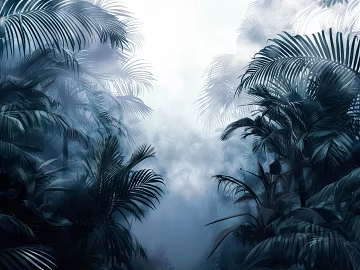 European Literary Plants Tropical Rainforest Wallpaper texture (ID:ffach597506)