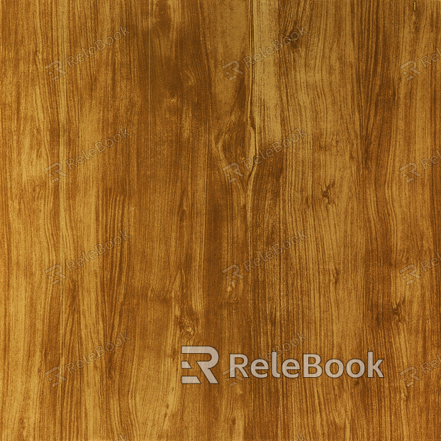 The image displays a close-up of a rich, brown wood grain texture, showcasing intricate patterns and natural variations, with a smooth, polished surface.