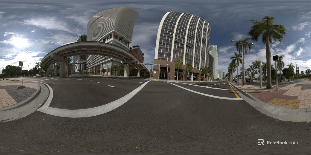 Urban highway day HDR texture