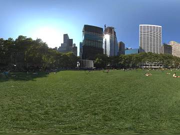 Sunny Day City Leisure Park Big Lawn HDR texture (ID:ffabg05731)