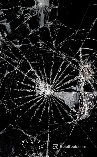 Broken glass texture