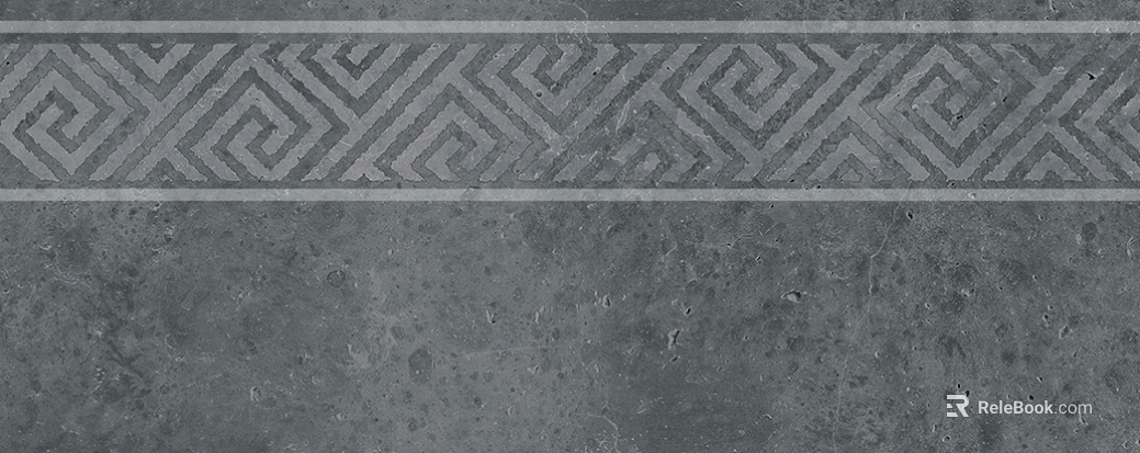 Dark gray geometric pattern antique brick wall waist line texture