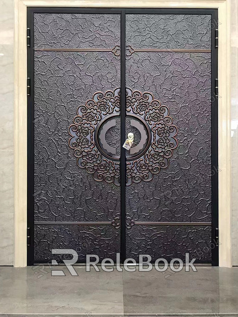 Metal door texture