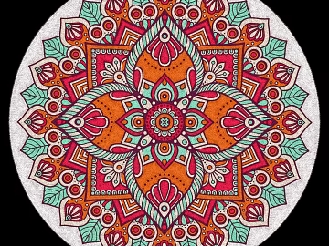 Round carpet texture (ID:ffabg99987)