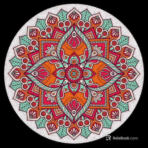 Round carpet texture