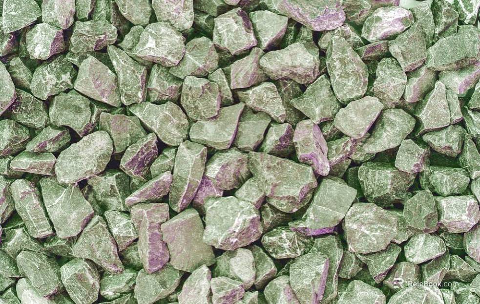 Purple green gravel courtyard paving stone texture