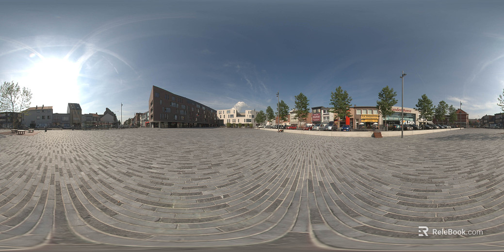 City Square Day Sunny Day HDR texture
