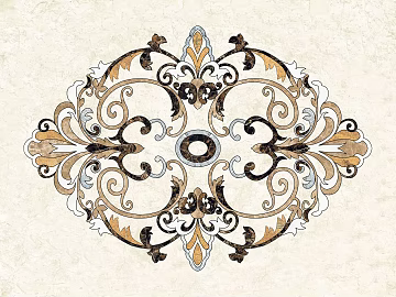 marble parquet gold tile parquet 3d model