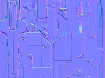 Cyberwind purple blue mechanical texture (ID:ffaeh922216)