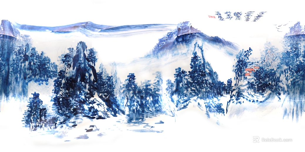 landscape painting texture