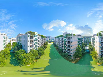 HDR City Campus Campus Panorama texture (ID:ffach052803)