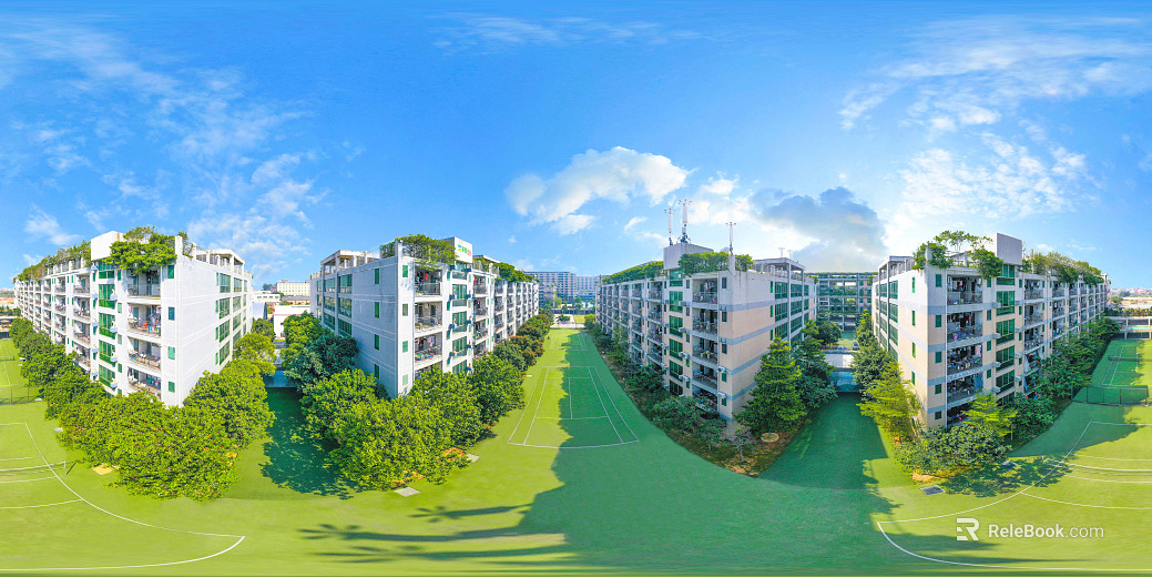 HDR City Campus Campus Panorama texture
