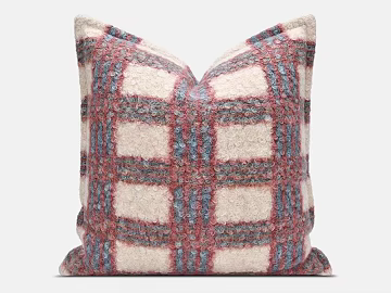 Modern Pillow Pillow Plaid Pillow texture (ID:ffach444518)