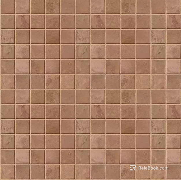 Reddish brown vintage square brick texture