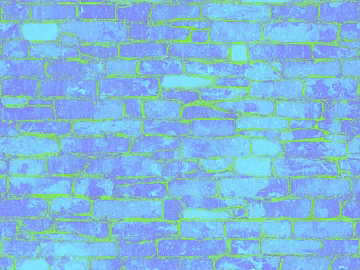 Blue and purple art brick wall background wall 3d model