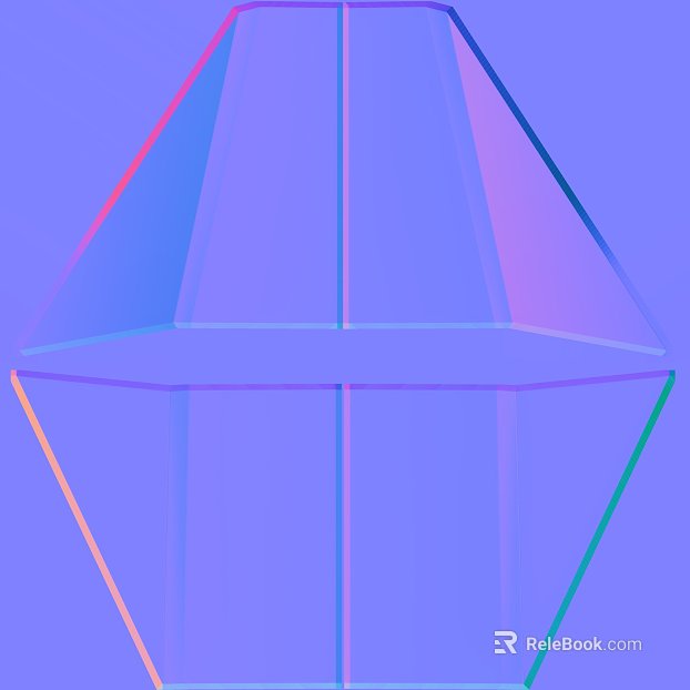Cyber-style blue-purple gradient glass decorative components texture