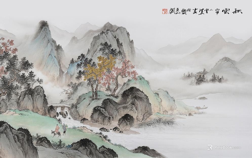 landscape painting texture