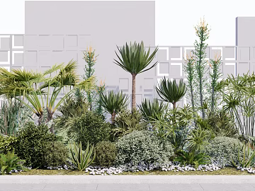 Green Tropical Plants Garden Landscape texture (ID:ffaeh765216)