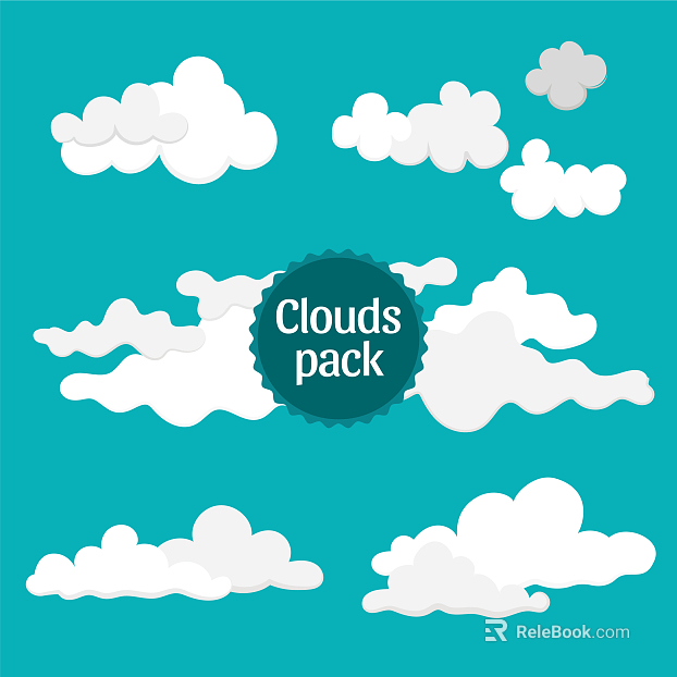 Blue clouds background wallcloth texture