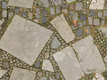 Natural Slab Pebble Splicing Landscape Pavement texture (ID:ffajh240992)