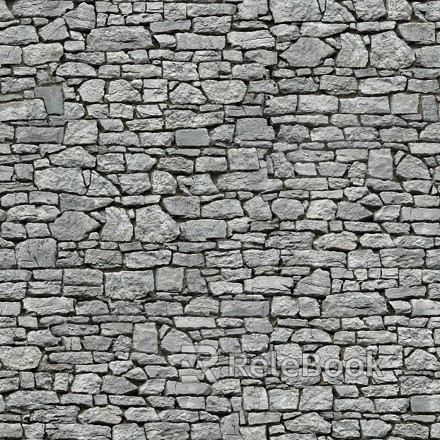 A clean, neatly arranged stone brick wall, showcasing uniform rectangular blocks in shades of gray and beige, evoking a sense of stability and timelessness.