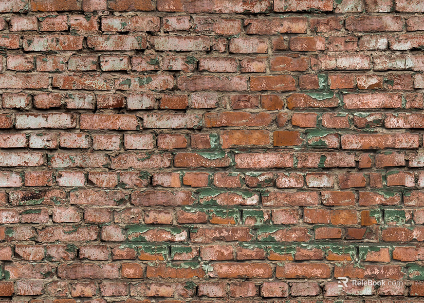 Aging and old red brick wall outdoor wall brick texture