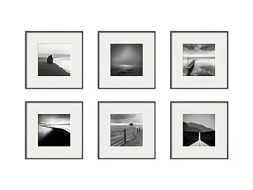 black and white painting 3d model