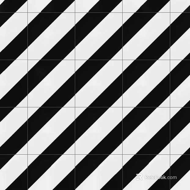 Tile White Black Splicing Tile Seamless texture