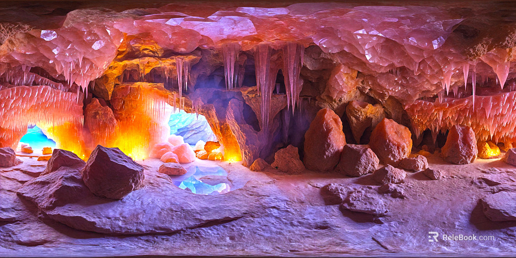 karst cave cave mine cave fantasy hdr texture