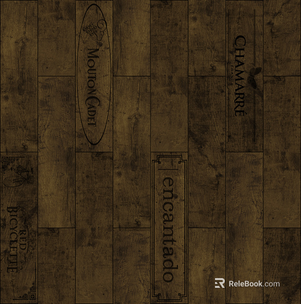 Tea-colored stitching floor texture