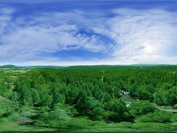 Outdoor Forest Blue Sky White Clouds HDR texture (ID:ffach709746)