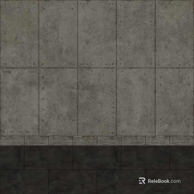 Grey fair-faced concrete interior wall surface texture