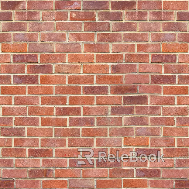 Brick wall villa facade red cultural brick seamless texture