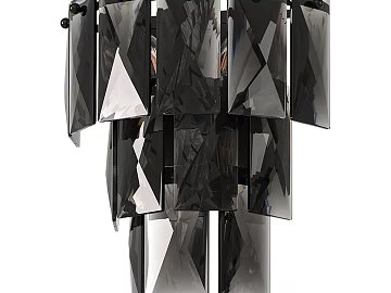 Black Art Glass Wall Decoration Lamp texture (ID:ffaeh367634)