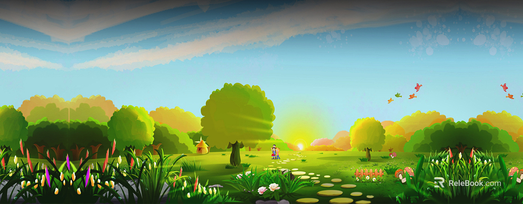 cartoon painting texture