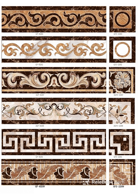 Wall Line Waist Line Ochre Echo texture