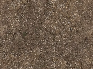 Soil Sand Gravel Weed Ground Texture 3d model