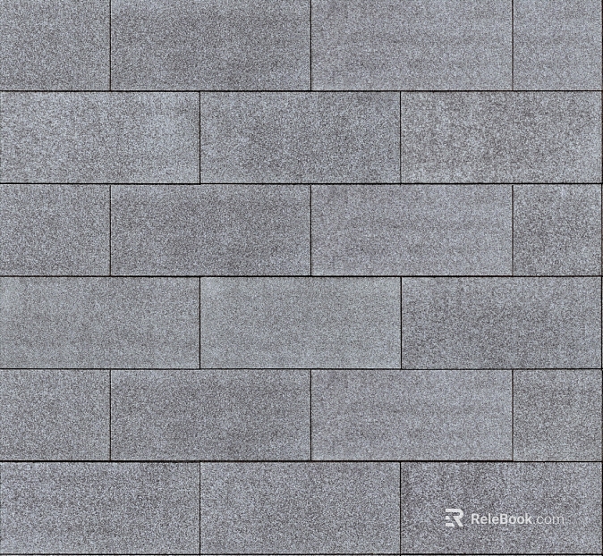 Grey Imitation Stone Brick Outdoor Pavement texture