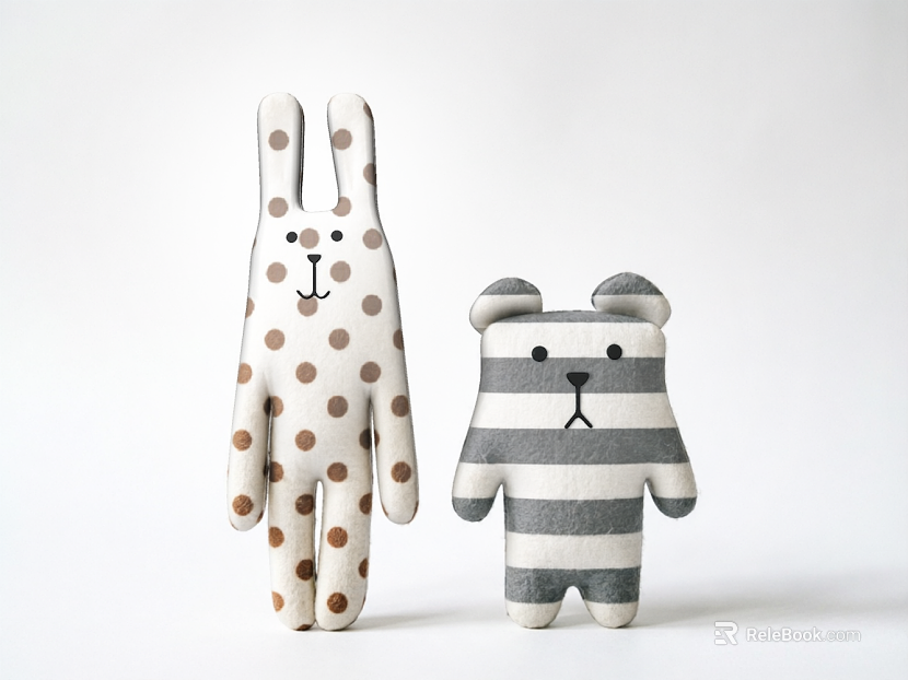 Nordic Style Felt Doll Children's Soft Dress texture