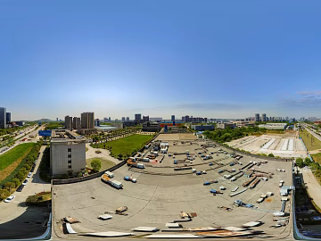 HDR urban ecological greening panorama texture (ID:ffach455103)